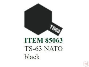 Tamiya - TS-63 NATO black, 100ml cena un informācija | Modelēšanas un zīmēšanas piederumi | 220.lv