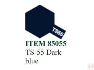 Аэрозольная краска Tamiya - TS-55 Dark blue, 100 мл цена и информация | Принадлежности для рисования, лепки | 220.lv