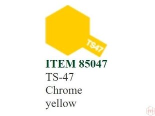 Tamiya - TS-47 Chrome yellow, 100ml cena un informācija | Modelēšanas un zīmēšanas piederumi | 220.lv