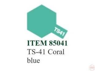 Краска Tamiya - TS-41 Coral blue, 100 мл цена и информация | Принадлежности для рисования, лепки | 220.lv