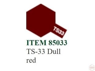 Tamiya - TS-33 Dull red, 100ml cena un informācija | Modelēšanas un zīmēšanas piederumi | 220.lv