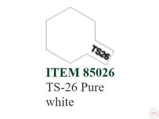 Аэрозольная краска Tamiya - TS-26 Pure white, 100 мл цена и информация | Принадлежности для рисования, лепки | 220.lv