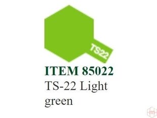 Аэрозольная краска Tamiya - TS-22 Light green, 100 мл цена и информация | Принадлежности для рисования, лепки | 220.lv