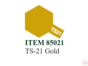 Распыляемая краскаTamiya TS-21 Gold, 100 ml цена и информация | Принадлежности для рисования, лепки | 220.lv