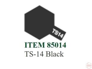 Аэрозольная краска Tamiya - TS-14 Black, 100 мл цена и информация | Принадлежности для рисования, лепки | 220.lv