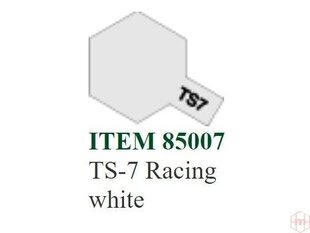 Tamiya - TS-7 Racing white, 100ml цена и информация | Принадлежности для рисования, лепки | 220.lv