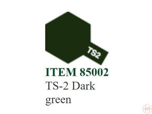 Tamiya - TS-2 Dark green, 100ml cena un informācija | Modelēšanas un zīmēšanas piederumi | 220.lv