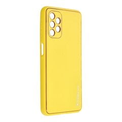 Telefona vāciņš Forcell LEATHER priekš Samsung Galaxy A32 5G, dzeltens цена и информация | Чехлы для телефонов | 220.lv