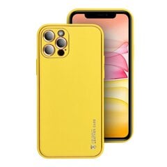 Telefona vāciņš Forcell LEATHER priekš Samsung Galaxy A42 5G, dzeltens цена и информация | Чехлы для телефонов | 220.lv