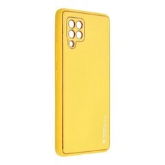 Чехол Forcell LEATHER для Samsung Galaxy A42 5G, желтый цена и информация | Чехлы для телефонов | 220.lv