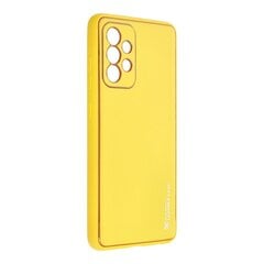 Telefona vāciņš Forcell LEATHER priekš Samsung Galaxy A52 5G / A52, dzeltens цена и информация | Чехлы для телефонов | 220.lv