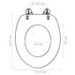 vidaXL tualetes poda sēdekļi ar vāku, 2 gab., jūras dzelmes dizains cena un informācija | Piederumi tualetes podiem un bidē | 220.lv