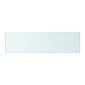 vidaXL stikla plauktu paneļi, 2 gab., 50x12 cm, caurspīdīgi cena un informācija | Plaukti | 220.lv
