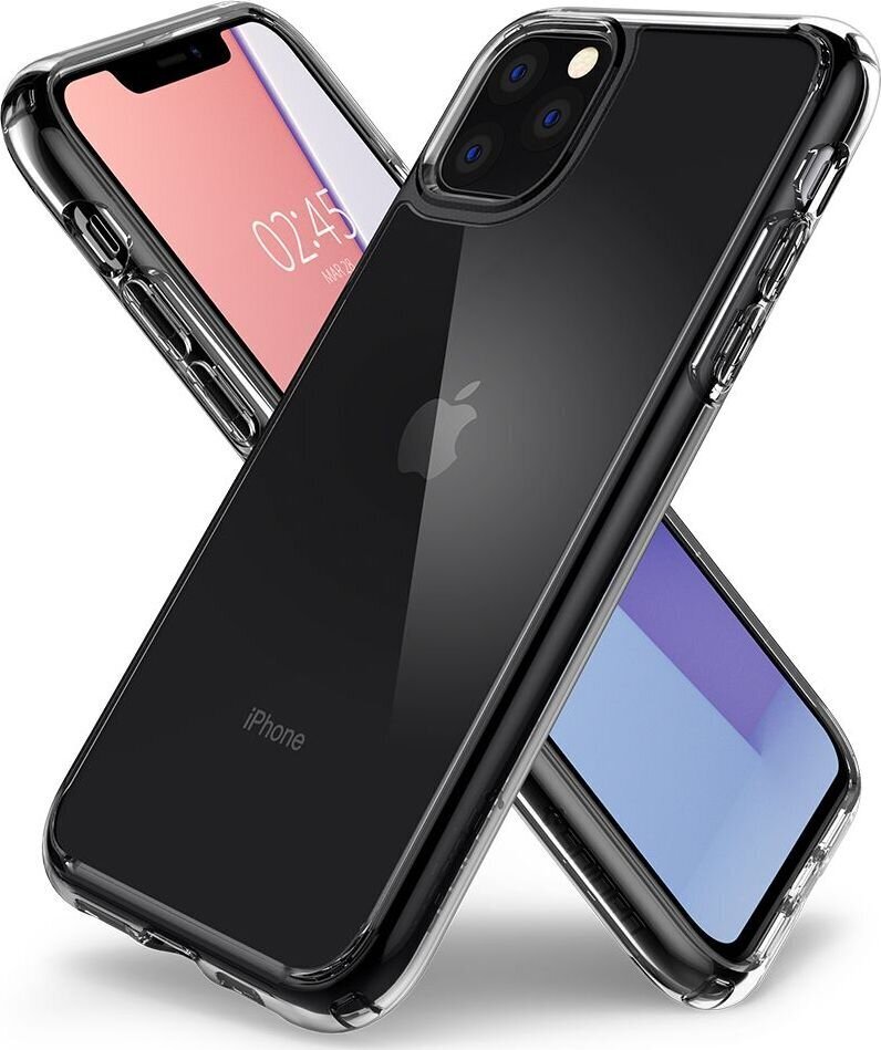 Spigen Īpaši elastīgs aizmugures maks ar prettriecienu īpašībām priekš Apple iPhone 11 Pro Max Crystal Caurspīdīgs cena un informācija | Telefonu vāciņi, maciņi | 220.lv