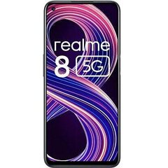 Realme 8 5G, 128GB, Dual SIM, Supersonic Black цена и информация | Мобильные телефоны | 220.lv