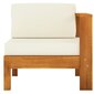 Dīvāna vidusdaļa ar 1 roku balstu un spilveniem, brūna cena un informācija | Dārza krēsli | 220.lv
