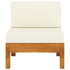 Dīvāna vidusdaļa ar krēmkrāsas spilveniem, brūna cena un informācija | Dārza krēsli | 220.lv