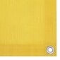 vidaXL Balkona nodalījums, dzeltens, 90x300 cm, HDPE cena un informācija | Saulessargi, markīzes un statīvi | 220.lv