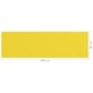vidaXL Balkona nodalījums, dzeltens, 90x300 cm, HDPE cena un informācija | Saulessargi, markīzes un statīvi | 220.lv