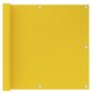 vidaXL Balkona nodalījums, dzeltens, 90x300 cm, HDPE цена и информация | Saulessargi, markīzes un statīvi | 220.lv