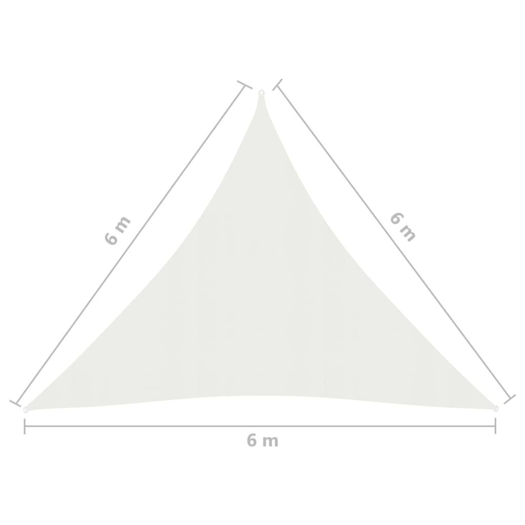 Saulessargs, balts, 6x6x6 m, HDPE, 160g/m² cena un informācija | Saulessargi, markīzes un statīvi | 220.lv