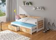 Gulta ADRK Furniture Tiarro 80x180 cm, brūna/balta цена и информация | Bērnu gultas | 220.lv
