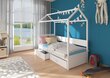 Gulta ADRK Furniture Otello 80x180 cm, pelēka/balta cena un informācija | Bērnu gultas | 220.lv