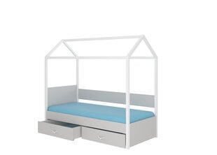 Gulta ADRK Furniture Otello 80x180 cm, pelēka cena un informācija | Bērnu gultas | 220.lv