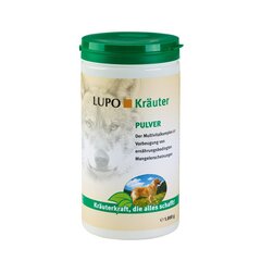 Luposan Krauter multivitamīnu komplekss - 1000 g cena un informācija | Vitamīni, uztura bagātinātāji, pretparazītu līdzekļi suņiem | 220.lv