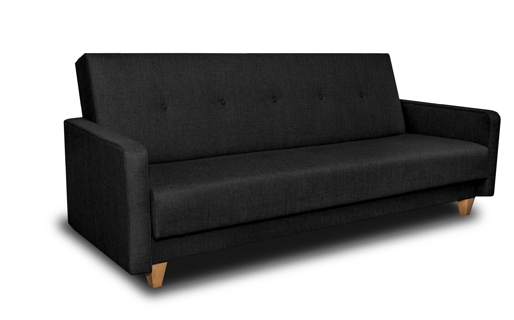 Dīvāns Adam, melns cena un informācija | Dīvāni | 220.lv