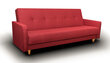 Dīvāns Adam, sarkans cena un informācija | Dīvāni | 220.lv