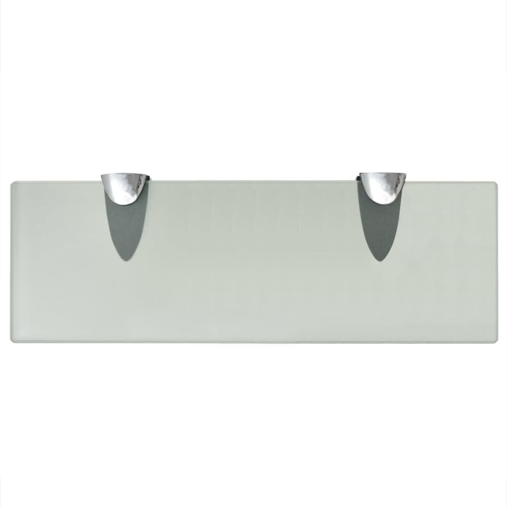 vidaXL sienas plaukti, 2 gab., 30x10 cm, 8 mm, stikls cena un informācija | Plaukti | 220.lv