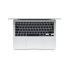 MacBook Air 13” Apple M1 8C CPU, 7C GPU/8GB/256GB SSD/Silver/SWE - MGN93KS/A cena un informācija | Portatīvie datori | 220.lv