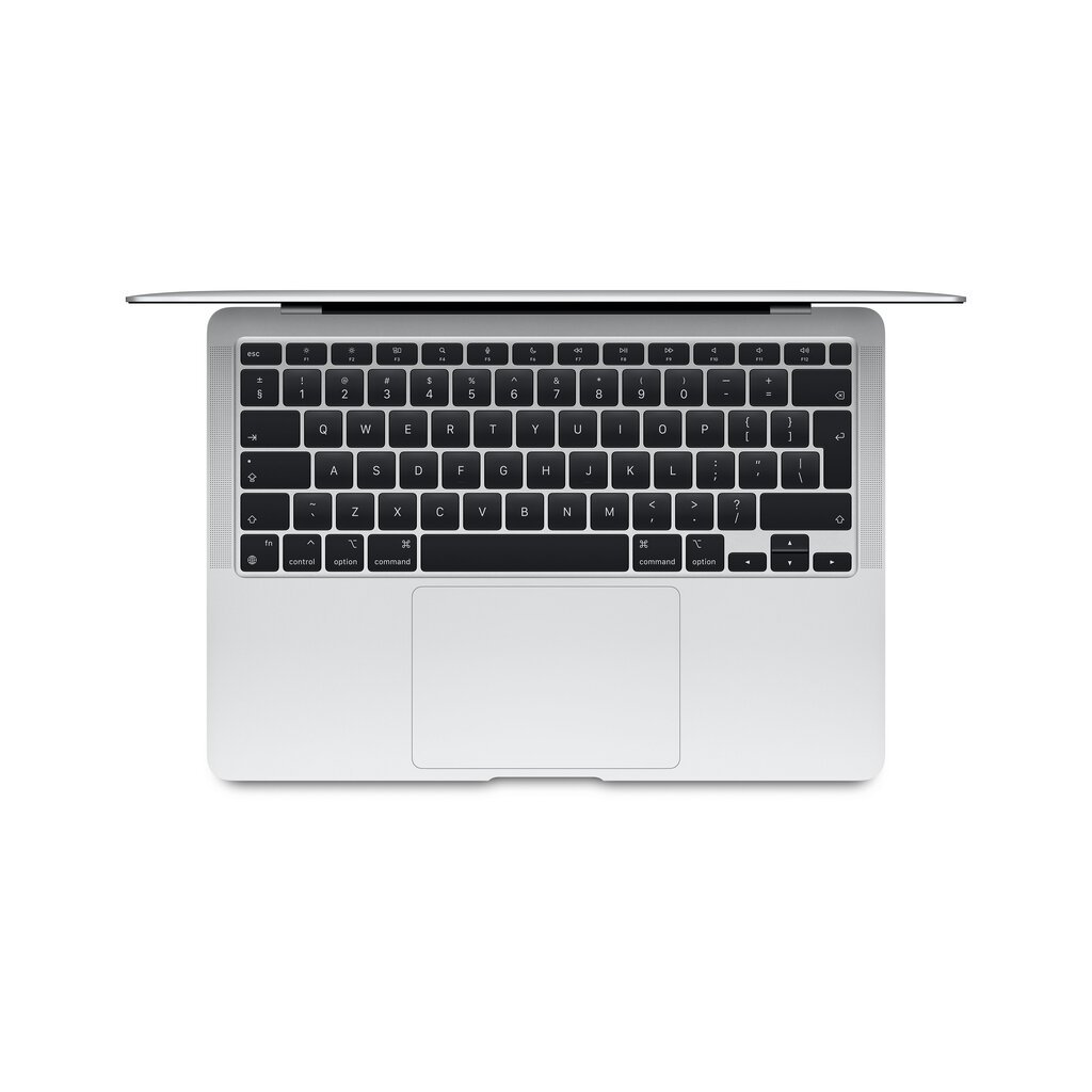 MacBook Air 13” Apple M1 8C CPU, 7C GPU/8GB/256GB SSD/Silver/SWE - MGN93KS/A cena un informācija | Portatīvie datori | 220.lv