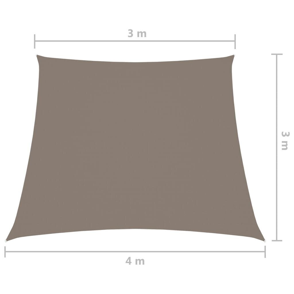 Saulessargs, 3 / 4x3 m, brūns цена и информация | Saulessargi, markīzes un statīvi | 220.lv