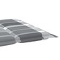 vidaXL sauļošanās zviļņa matracis, pelēks, 186x58x4 cm, rūtains cena un informācija | Krēslu paliktņi | 220.lv