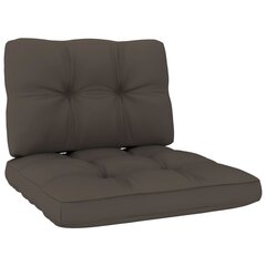 vidaXL matrači dīvāniem no paletēm, 2 gab., pelēkbrūni cena un informācija | Krēslu paliktņi | 220.lv