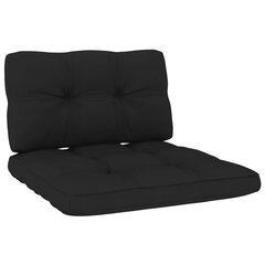 vidaXL matrači dīvāniem no paletēm, 2 gab., melni cena un informācija | Krēslu paliktņi | 220.lv