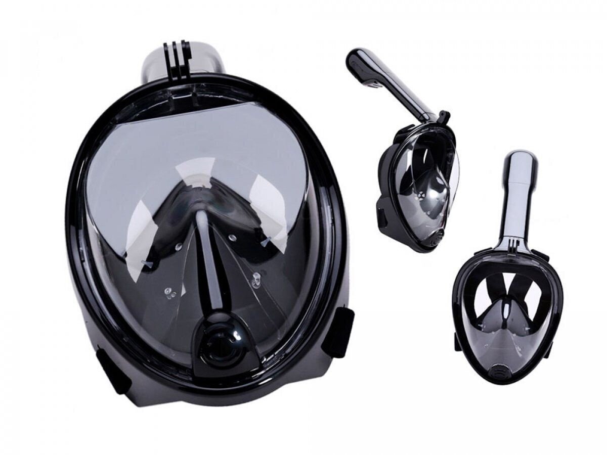 Snorkelēšanas maska melna S/M cena un informācija | Niršanas maskas | 220.lv