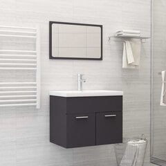 Набор мебели для ванной, 2 предмета, серый цена и информация | Комплекты в ванную | 220.lv