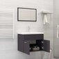 Vannas istabas mēbeļu komplekts, 2 daļas, pelēks cena un informācija | Vannas istabas mēbeļu komplekti | 220.lv