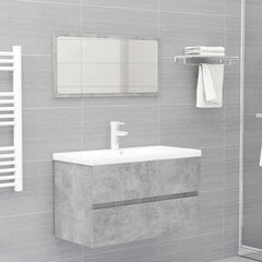 Набор мебели для ванной, 2 предмета, серый цена и информация | Комплекты в ванную | 220.lv