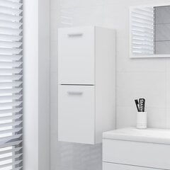 Vannas istabas skapis, 30x30x80 cm, balts cena un informācija | Vannas istabas skapīši | 220.lv