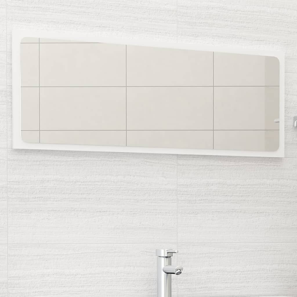 Vannas istabas spogulis, 100x1,5x37 cm, balts цена и информация | Vannas istabas spoguļi | 220.lv