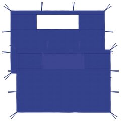 vidaXL nojumes sānu sienas ar logiem, 2 gab., zilas (315307) цена и информация | Беседки, навесы, тенты | 220.lv