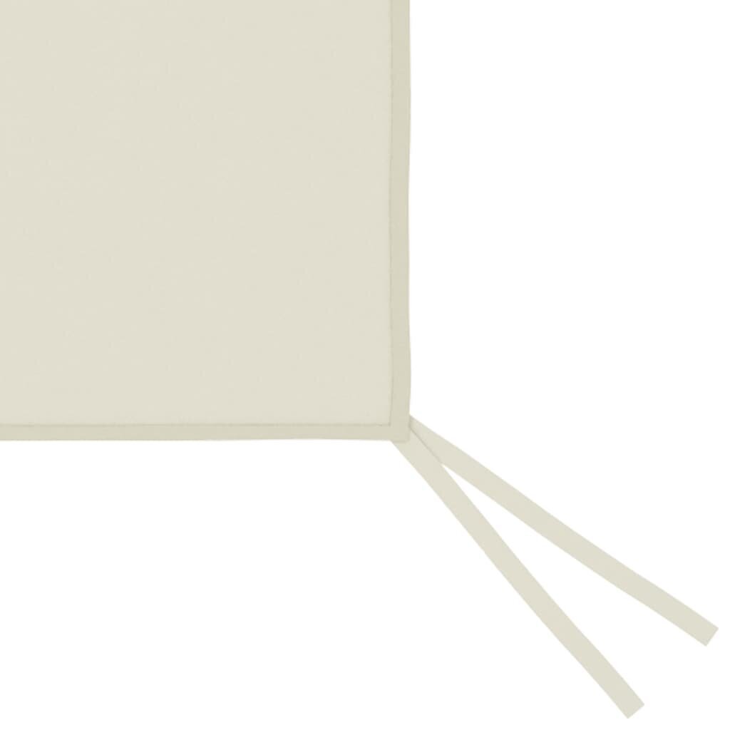 vidaXL nojumes sānu sienas ar logiem, 2 gab., krēmkrāsas (315314) cena un informācija | Dārza nojumes un lapenes | 220.lv