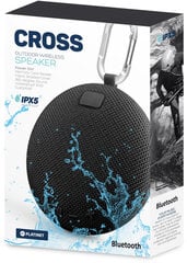 Platinet Cross Bluetooth 5W IPX5, черный цена и информация | Аудиоколонки | 220.lv