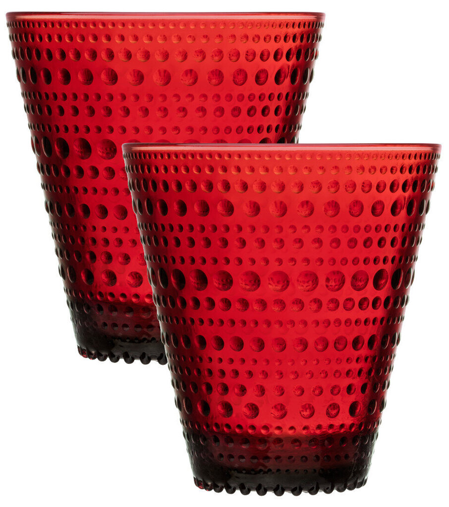 Glāzes Kastehelmi Iittala, 30 cl, 2 gab. sarkanā krāsā цена и информация | Glāzes, krūzes, karafes | 220.lv