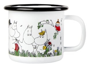 MOOMIN эмалированная чашка 1,5дл, Happy Family цена и информация | Стаканы, фужеры, кувшины | 220.lv