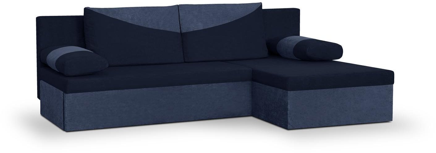 Universāls stūra dīvāns Bellezza Polo, tumši zils cena un informācija | Stūra dīvāni | 220.lv